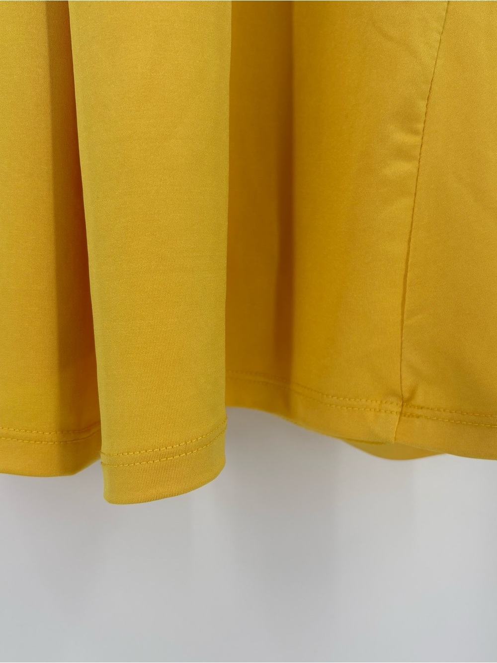 Y2K Yellow Cowl Neck Slip Dress Spaghetti Strap Sexy Ruched Large - Picture 5 of 12